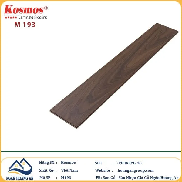  Sàn Gỗ Công Nghiệp KosMos Dày 8mm M193
